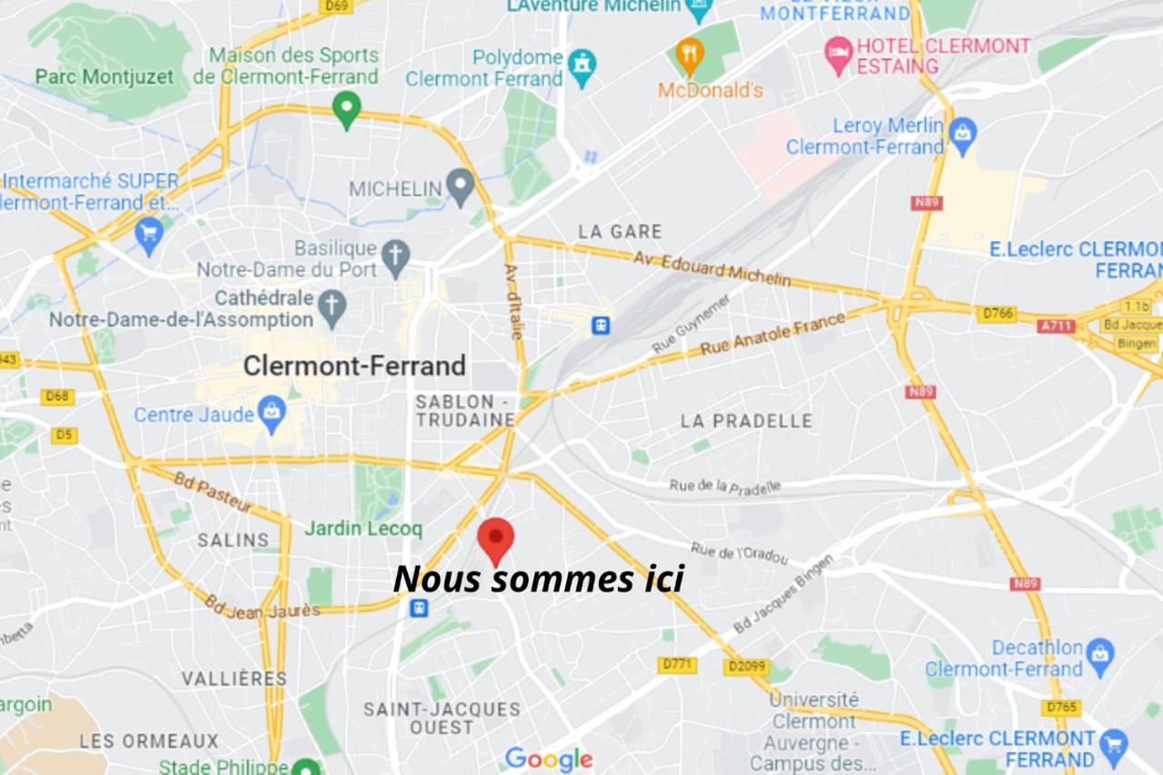 ⟬Cosy Blum 63⟭ Charmant Et Accueillant ⁕Mansarde⁕ 克莱蒙费朗 外观 照片
